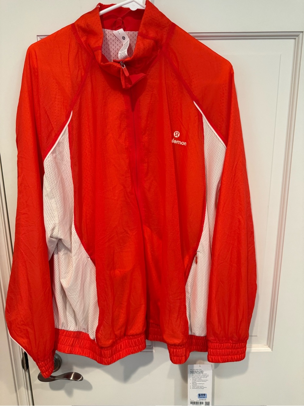 NWT Lululemon Red License to Train Textured Jacket Large